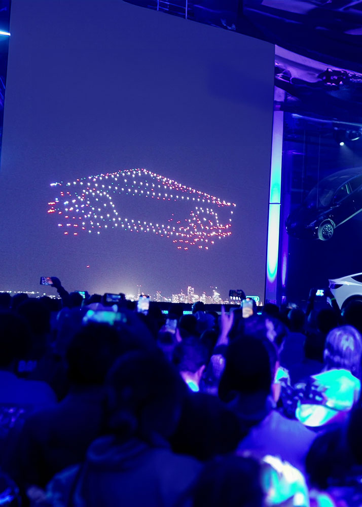 Product launch with corporate branding